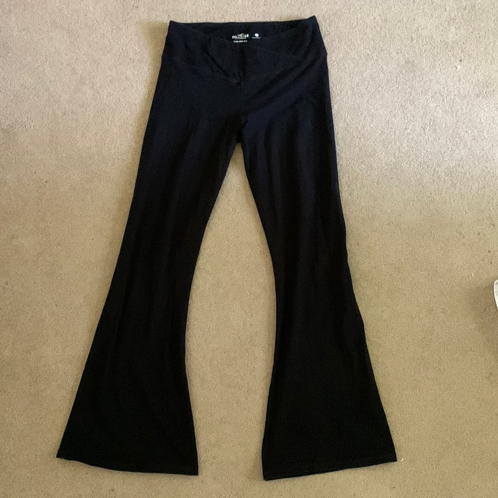 crossover flare leggings